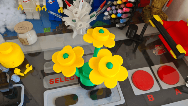 Fleurs stylisées 20 cm