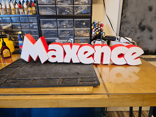 Prénom personnalisé en 3D