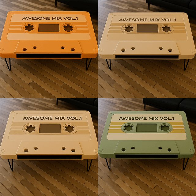 Table basse "Cassette Classique" – Design vintage et fabrication artisanale