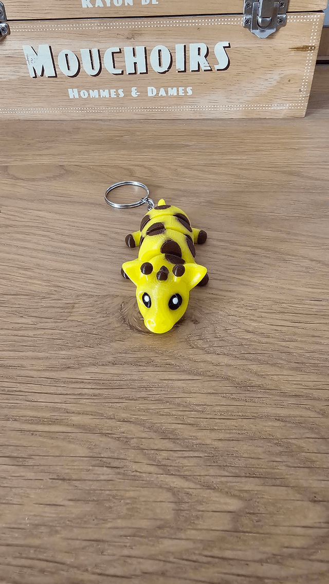 Porte-clé girafe articulée