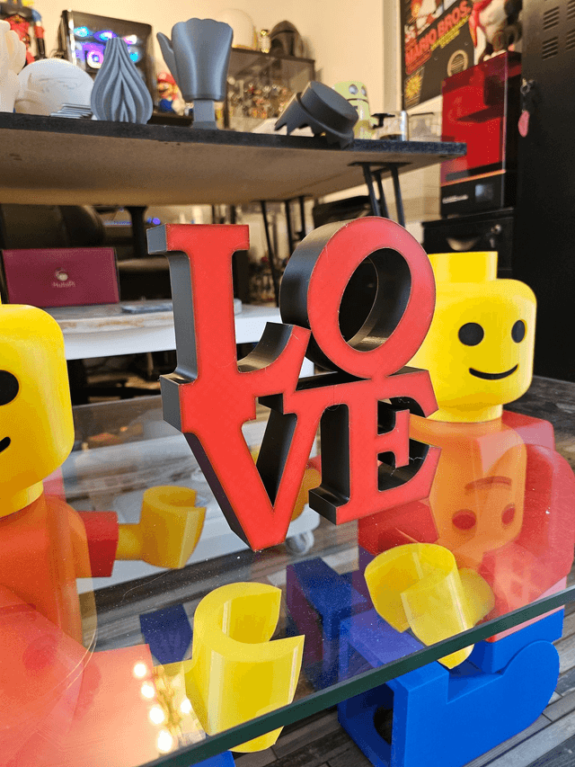 LOVE décoratif 3D - Couleur au choix