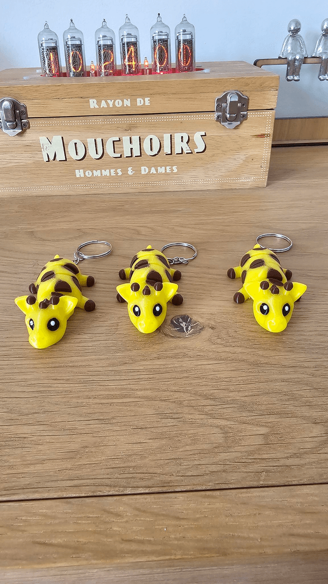 Porte-clé girafe articulée