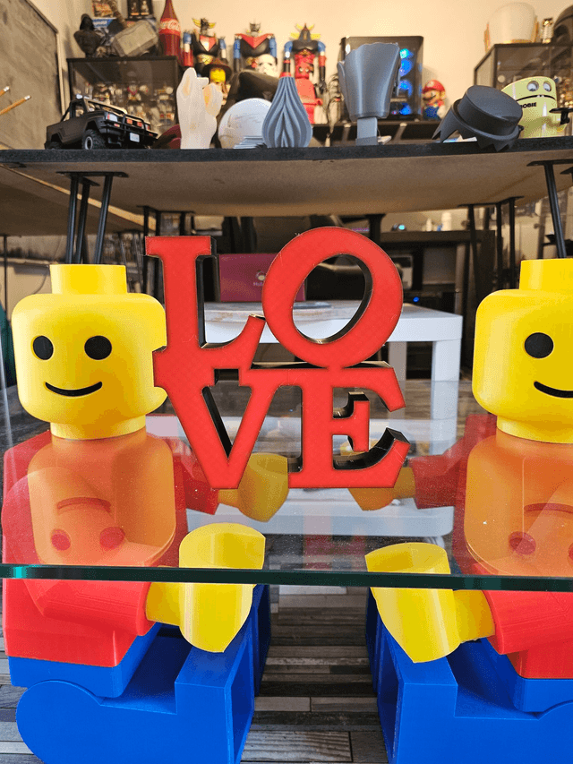 LOVE décoratif 3D - Couleur au choix
