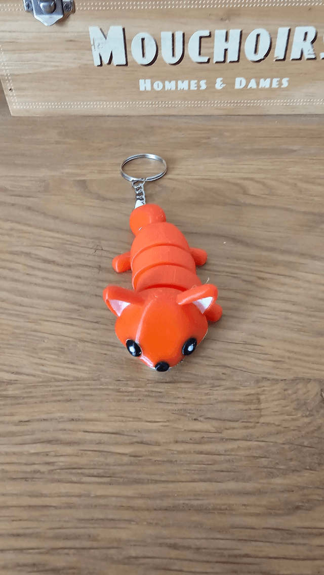 Porte-clé renard articulé