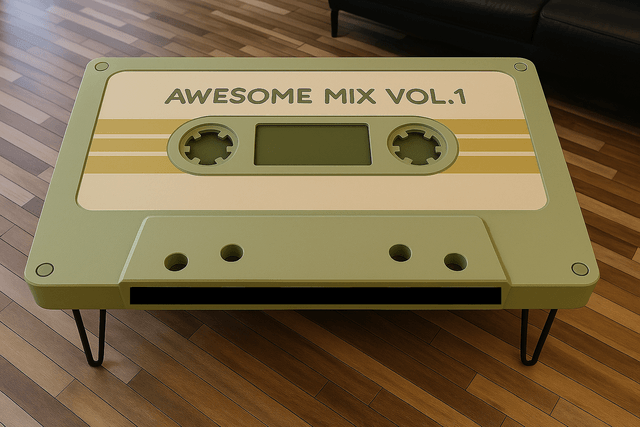 Table basse "Cassette Classique" – Design vintage et fabrication artisanale