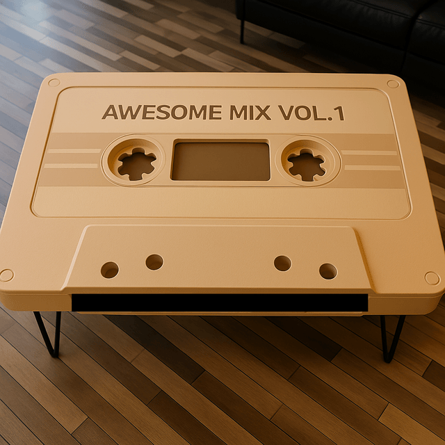 Table basse "Cassette Classique" – Design vintage et fabrication artisanale