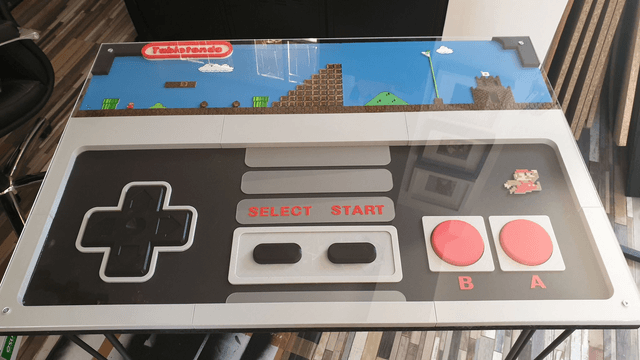 Bureau rétro gaming fait main – Design unique
