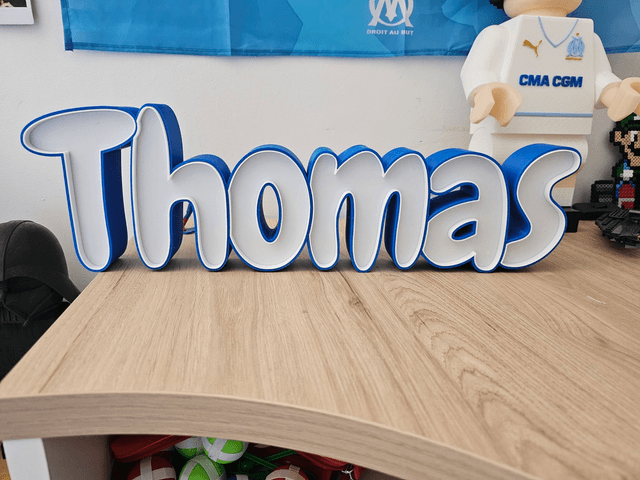 Prénom personnalisé en 3D