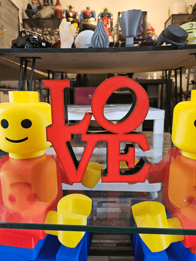 LOVE décoratif 3D - Couleur au choix