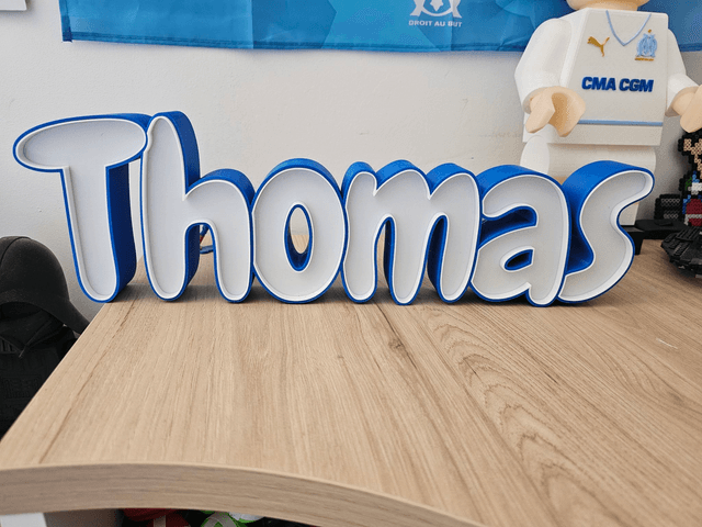 Prénom personnalisé en 3D