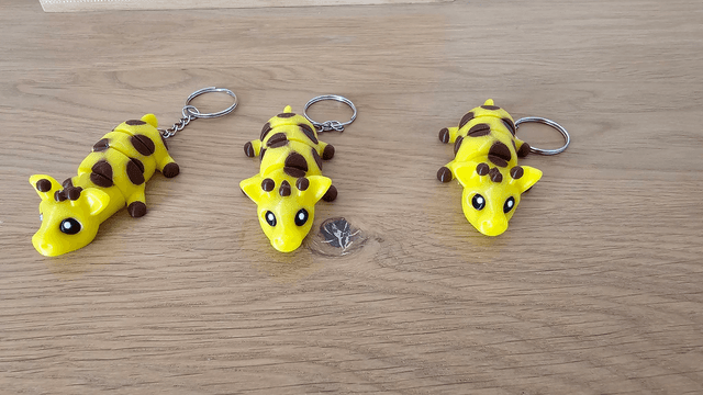 Porte-clé girafe articulée